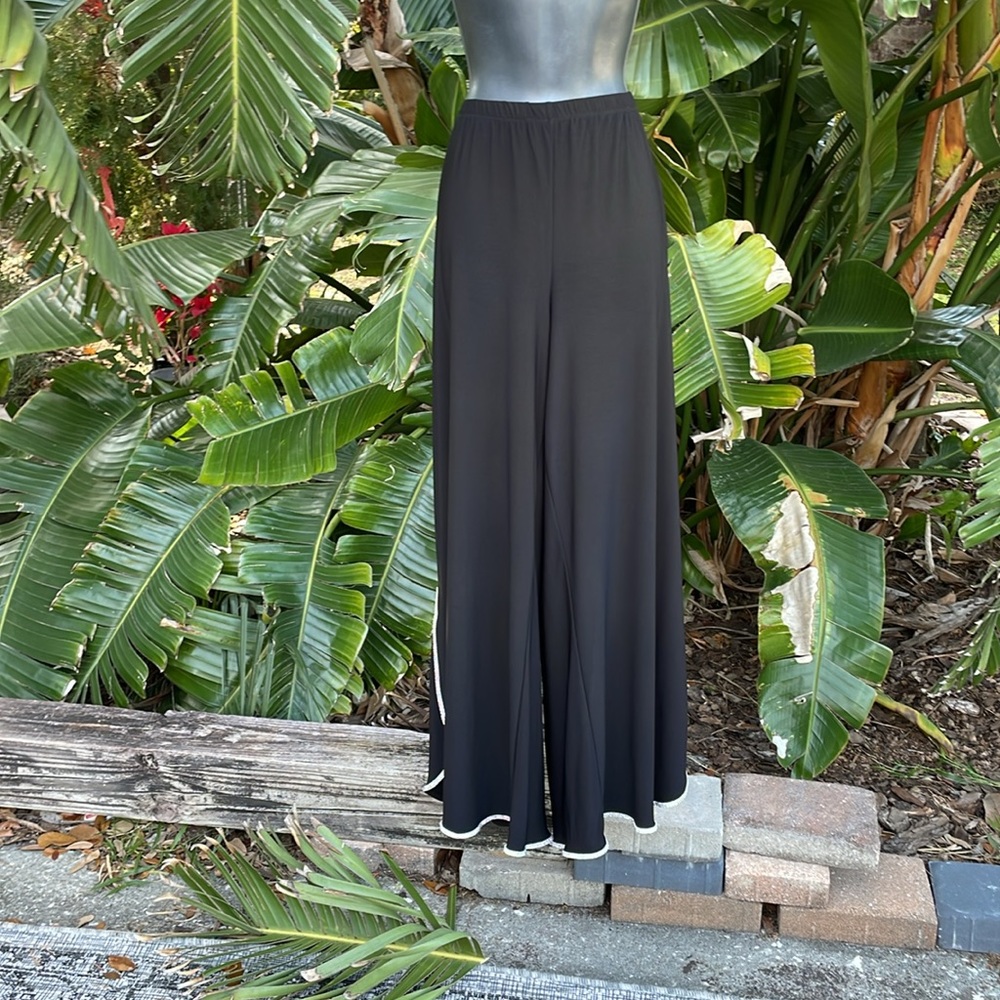 MSK palazzo pants with rhinestone bling